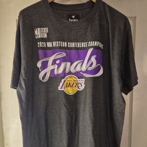 Los Angeles Lakers 2020 Western Conference Champions T-Shirt Size XL